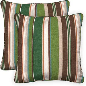 Honeycomb Outdoor Square Toss Pillow Covers, 18 x 18, 2-Pack