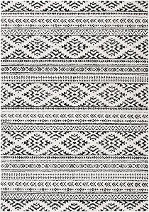 SAFAVIEH Tulum Runner Rug 2x5, Ivory & Black TUL272B
