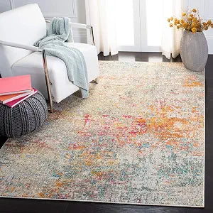 SAFAVIEH Madison Accent Rug 3x5, Grey & Turquoise MAD460G