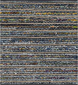 SAFAVIEH Cape Cod Collection Area Rug - 4' Square, Multi & Natural, Handmade Flat Weave Braided Cotton & Jute, Ideal for High Traffic Areas in Living Room, Bedroom (CAP364A)