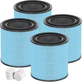 4 Pack AP0601 Replacement Filter Compatible with AIRTOK AP0601 Air Purifier