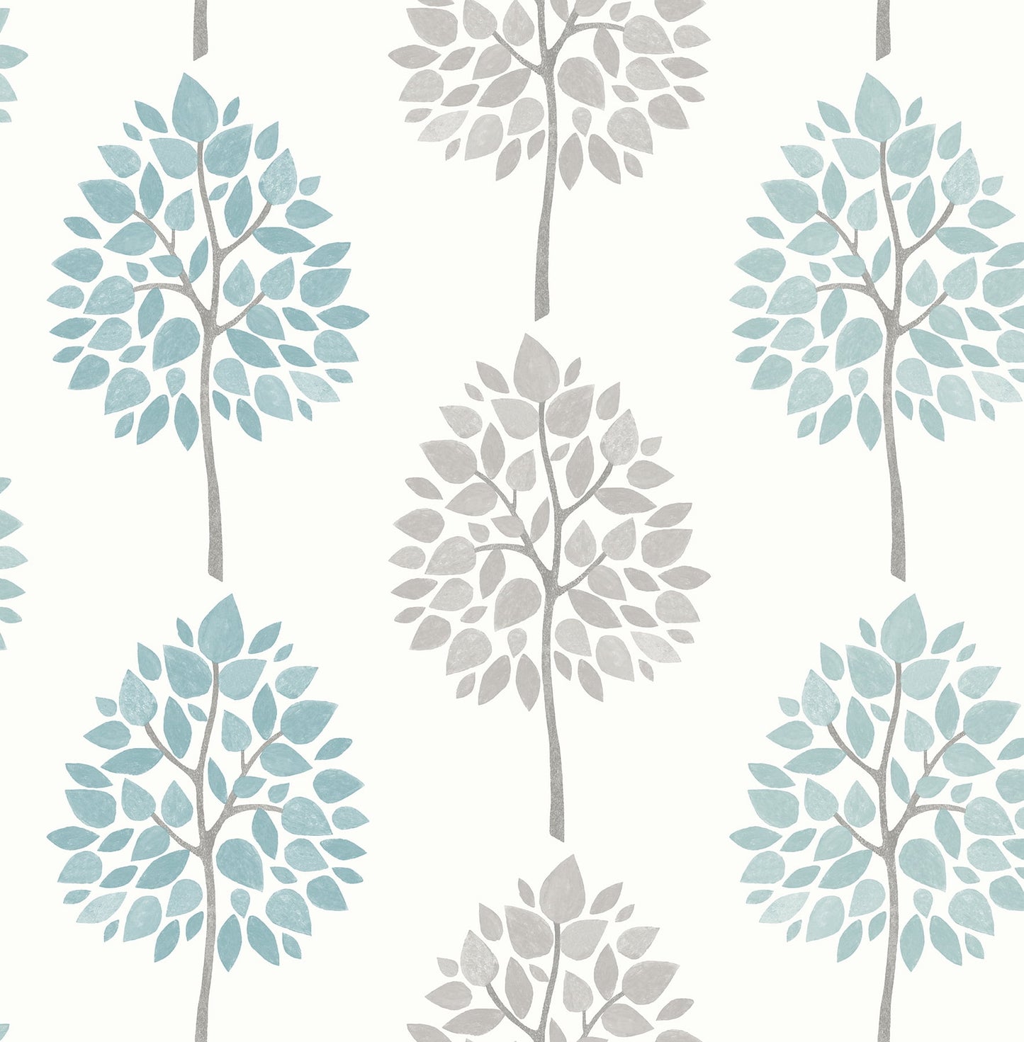 Advantage Saar Aqua Tree Wallpaper, 20.5-in by 33-ft, 56.4 sq. ft