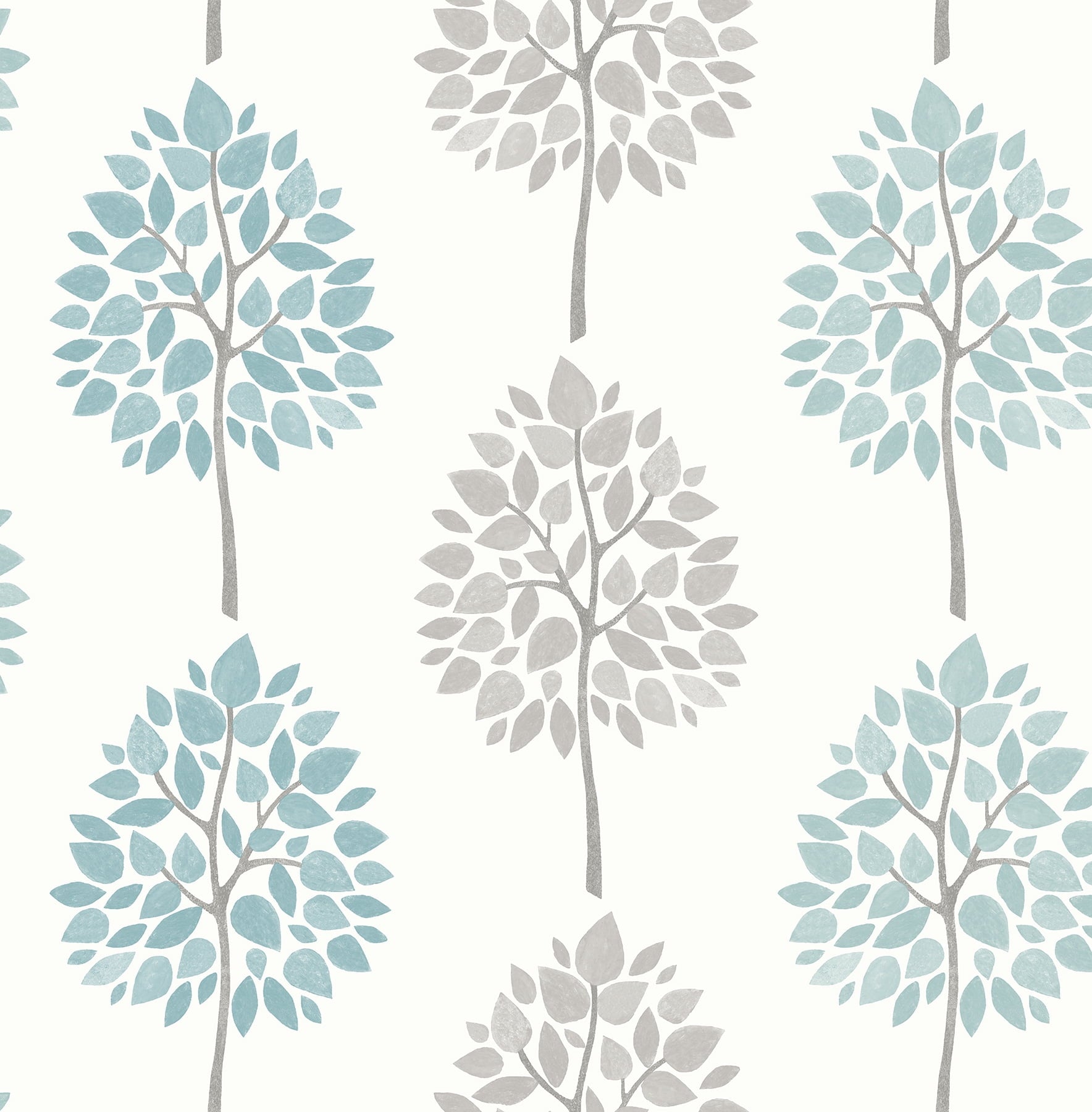 Advantage Saar Aqua Tree Wallpaper, 20.5-in by 33-ft, 56.4 sq. ft