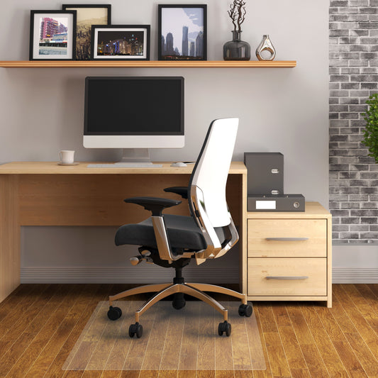 AdvantagematÂ® Phthalate Free Vinyl Rectangular Chair Mat for Hard Floor - 45" x 53"