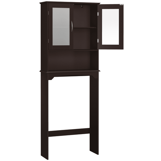 Alden Design Modern Over the Toilet Storage Cabinet Space Saver for Bathroom, Espresso