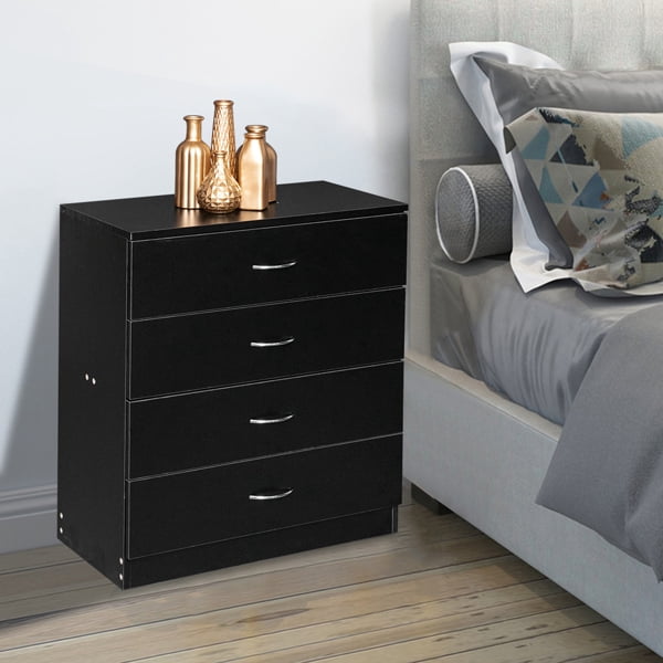 Alvantor White Modern 4-Drawer Dresser for Adult Bedroom and Home Office