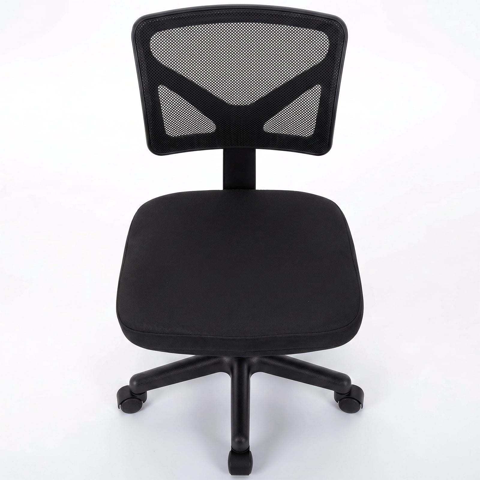 Alvantor Low-Back Mesh Office Chair with Lumbar Support, Armless Swivel Rolling Chair
