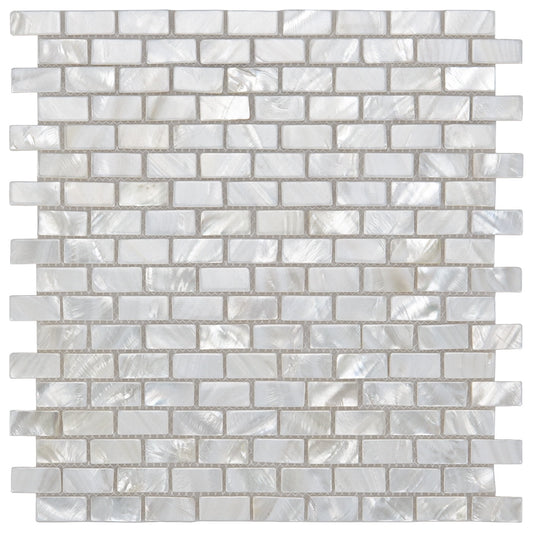Art3d 12" x 12" 10 Pieces Mother of Pearl Shell Mosaic Backsplash Tile for Kitchen, Bathroom Walls