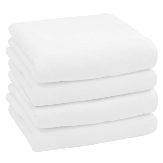 Authentic Hotel and Spa  100% Turkish Cotton Ediree Bath Towels- Set of 4 White