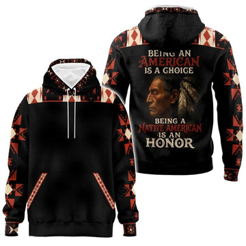 Being Native American Is An Honor Hoodie All Over Print