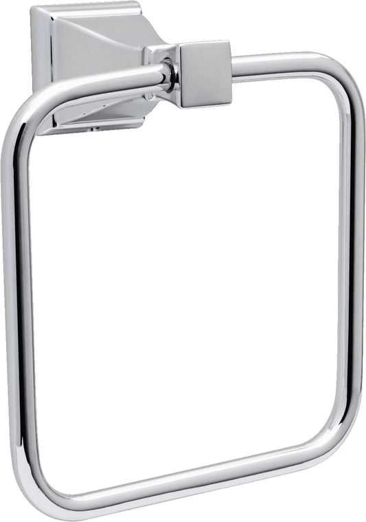 Better Homes and Gardens Chandler Towel Ring, Wall Mounted Bathroom Towel Holder, Chrome