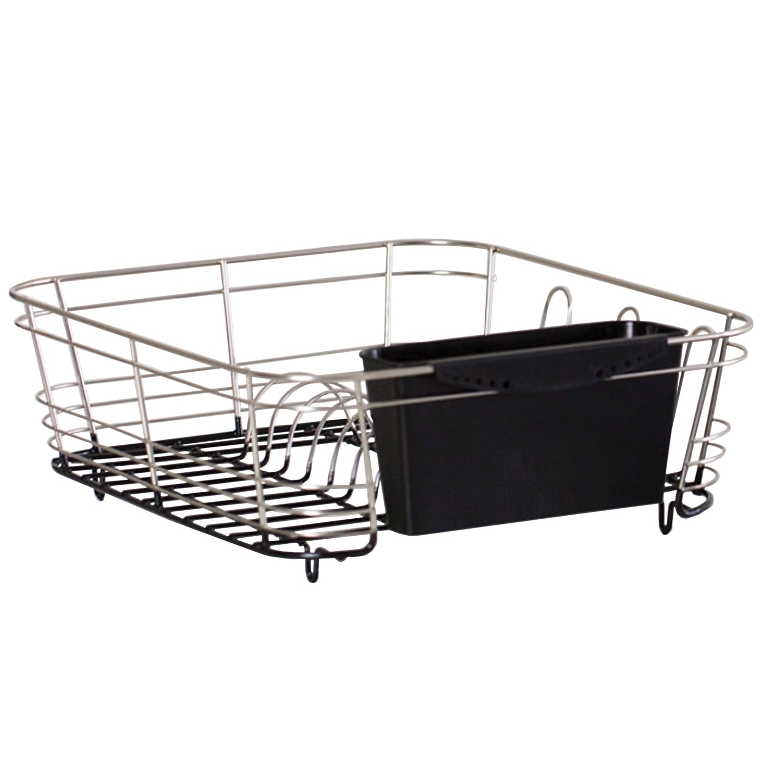 Better Houseware 2-Piece Dish Drainer, Stainless Steel