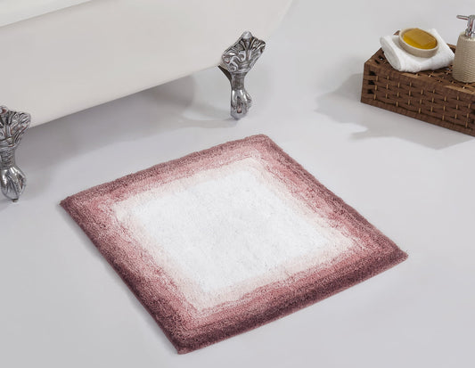 Better Trends Tapete de BaÃ±o Cuadrado 24" x 24", Tapete de BaÃ±o Antideslizante 100% AlgodÃ³n, Absorbente de Agua, Tapete de BaÃ±o Lavable a MÃ¡quina, Rosa - ColecciÃ³n Torrent