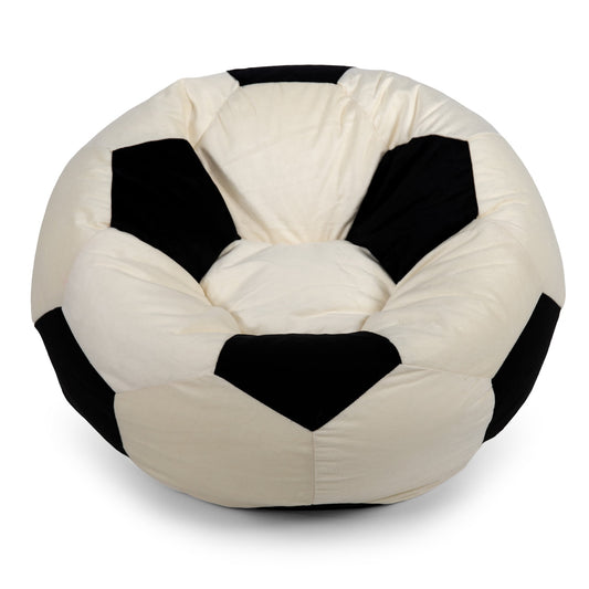 Big Joe Sports Ball Child-Sized Bean Bag Chair, Soccer Ball Plush, Soft Polyester, 2.5 feet