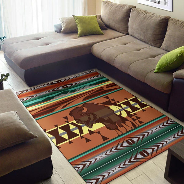 Bison Native American Symbol Area Rug no link