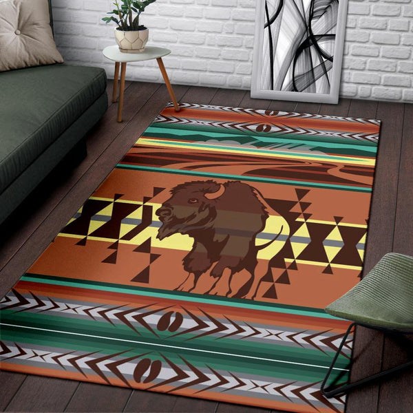 Bison Native American Symbol Area Rug no link