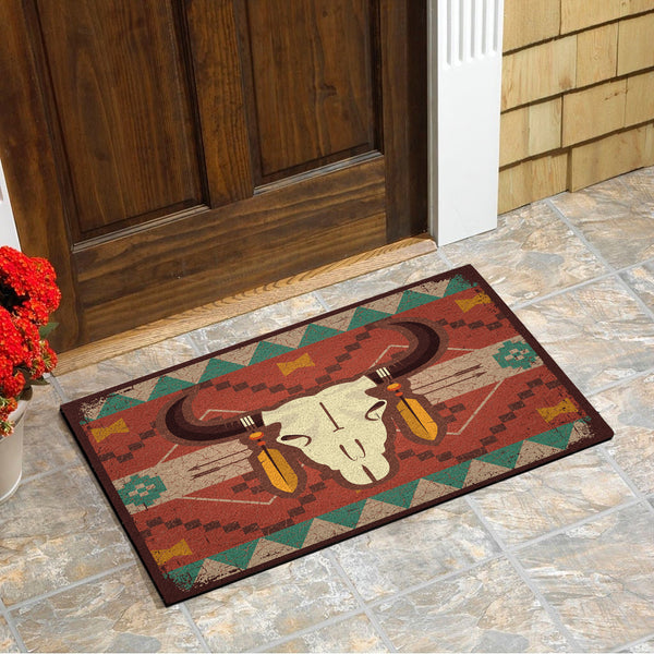 Bison Skull Native Doormat