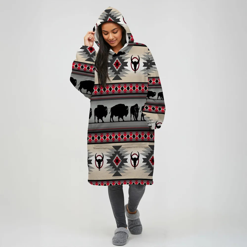 Bison Trail Hooded Blanke