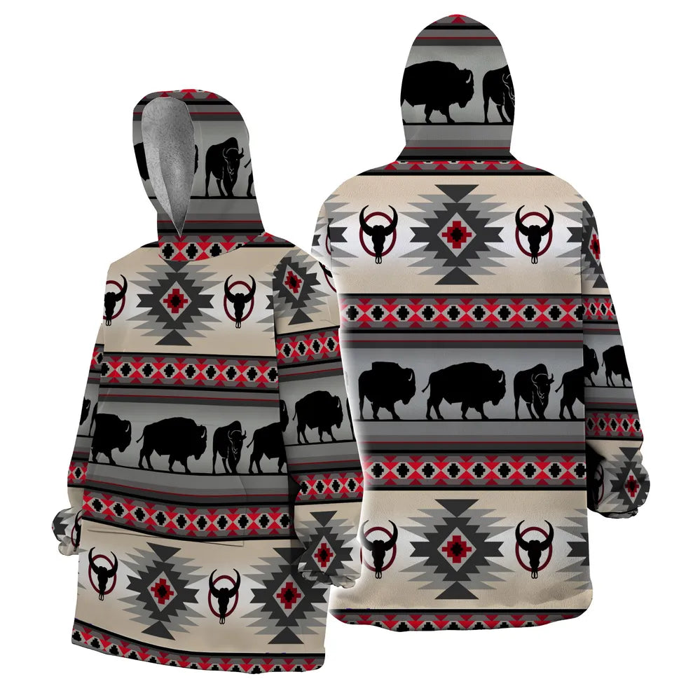 Bison Trail Hooded Blanke
