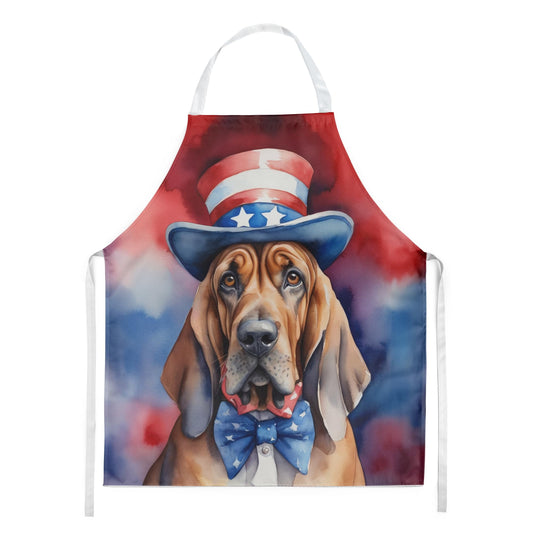 Bloodhound Patriotic American Apron 27 in x 30 in
