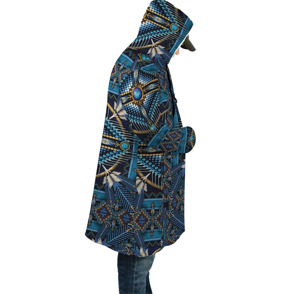 Blue Pattern Native Dream Cloak