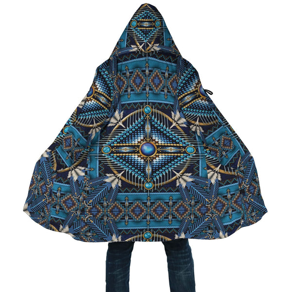 Blue Pattern Native Dream Cloak