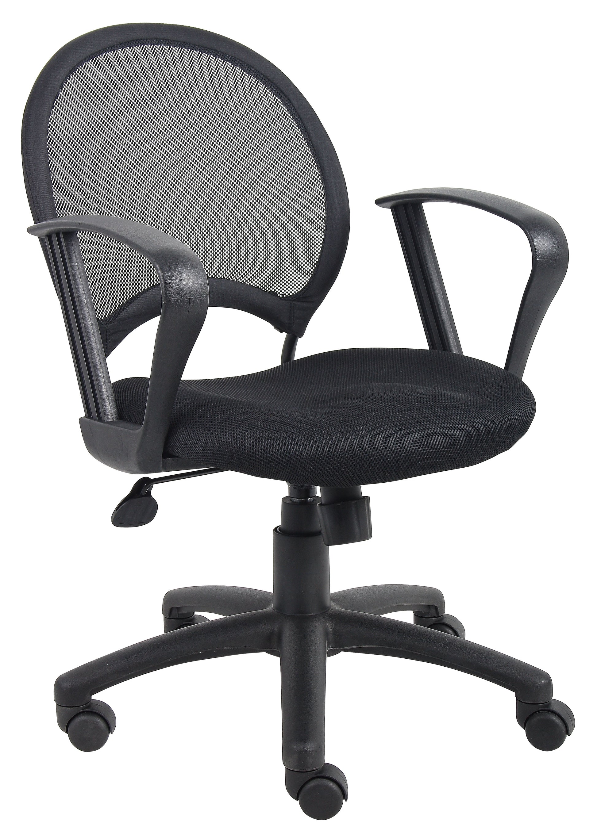 Boss Office Products B6217 Mesh Chair with Loop Arms