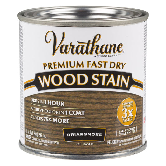 4 Pack, Briarsmoke, Varathane Premium Fast Dry Wood Stain-307415, Half Pint
