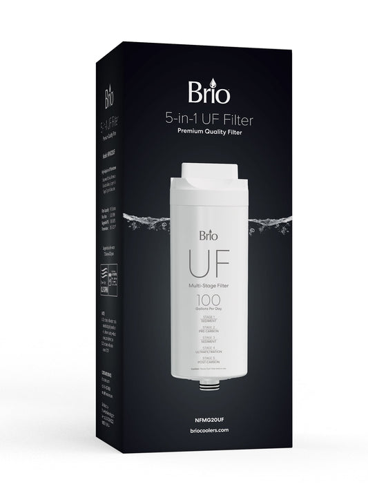Brio 5-Stage Ultra Filtration Replacement Filter for G20 Bottle-Less Sparkling-Water Cooler - 1 Single Unit