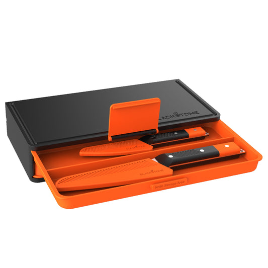 Blackstone Adventure Ready Camp Knives and Prep Board Kit, 5-Piece