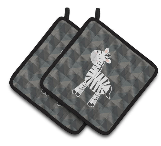 Caroline's Treasures Zebra Pair of Pot Holders