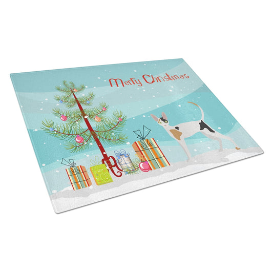 Carolines Treasures CK4598LCB Cornish Rex Cat Merry Christmas Glass Cutting Board Large, 12H x 16W, multicolor