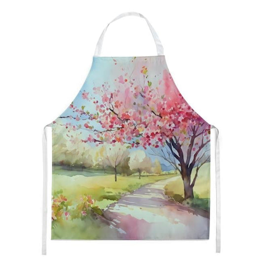 Carolines Treasures DAC1672APRON 30 x 27 in. Michigan Apple Blossoms in Watercolor Apron