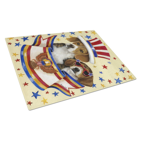 Carolines Treasures PPP3017LCB BeagleGlass Cutting Board Large, 12H x 16W, multicolor