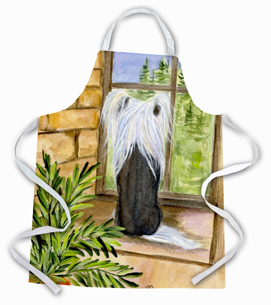 Carolines Treasures SS8121APRON Chinese Crested Apron Large multicolor
