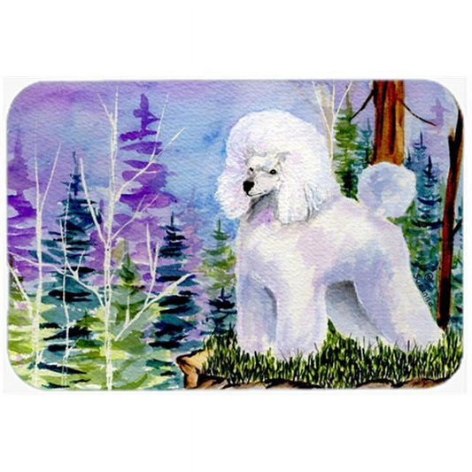 Carolines Treasures SS8639LCB Poodle Glass Cutting Board Large, 12H x 16W, multicolor