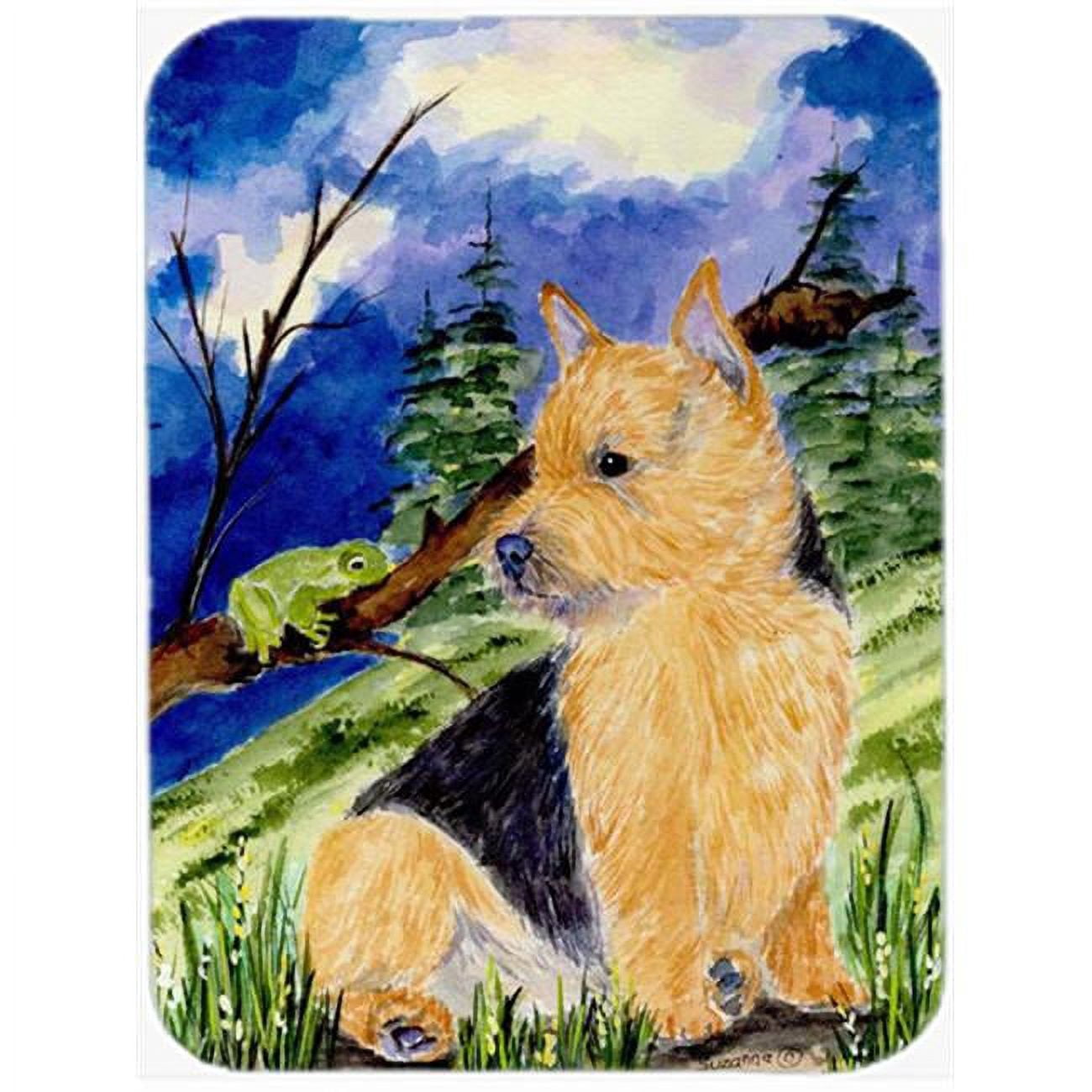 Carolines Treasures SS8984LCB Norwich Terrier Glass Cutting Board Large, 12H x 16W, multicolor