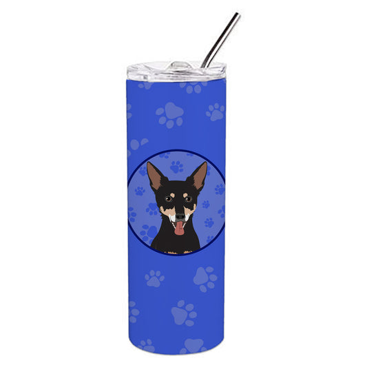 Chihuahua Tricolor #1  Stainless Steel 20 oz Skinny Tumbler 3 in x 8.25 in