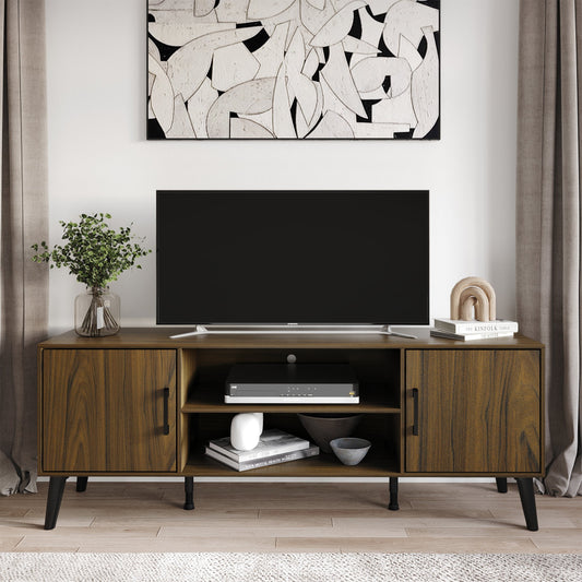Castle Place Timeless TV Stand Console for TVs up to 65", Grey