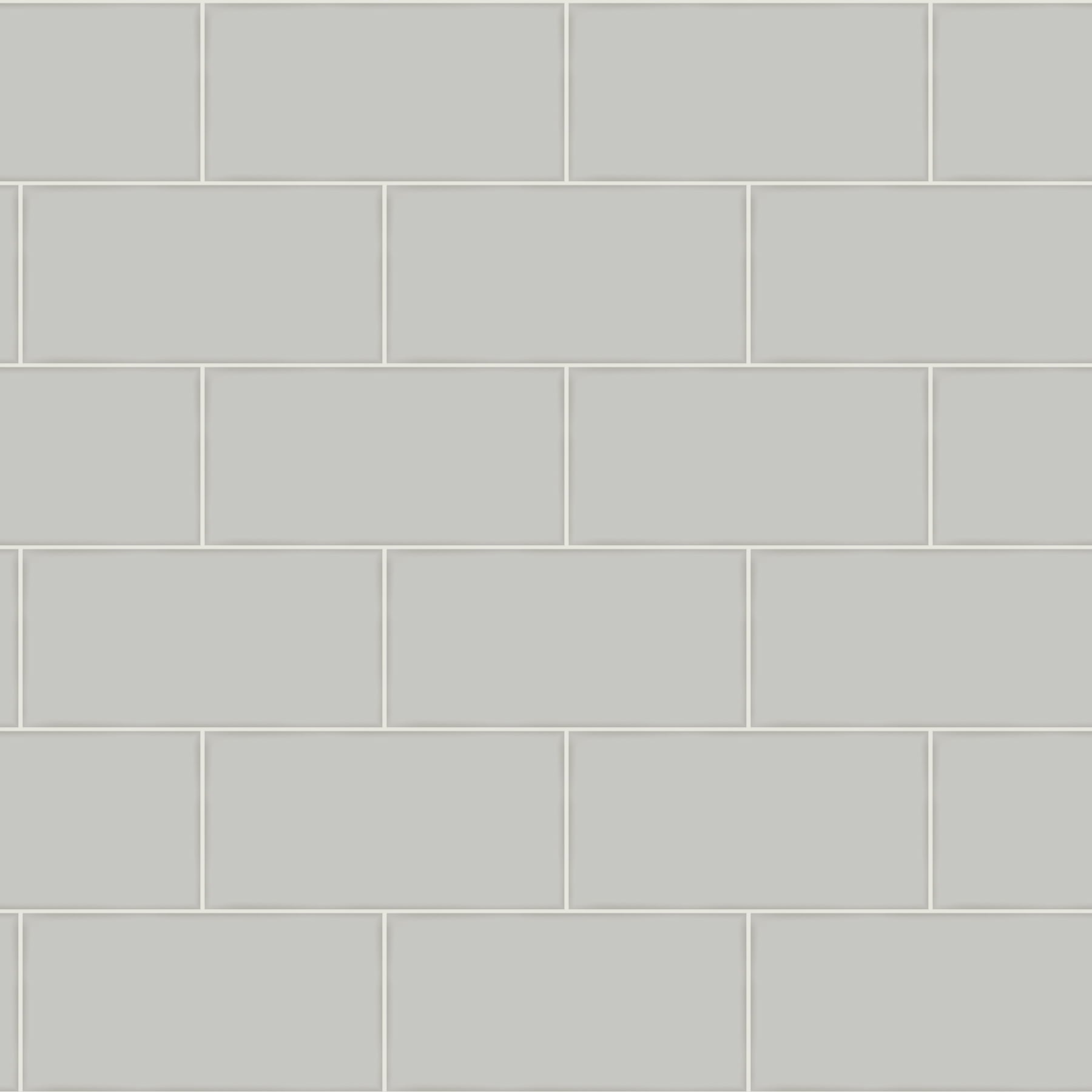 Chesapeake Freedom Grey Subway Tile Wallpaper