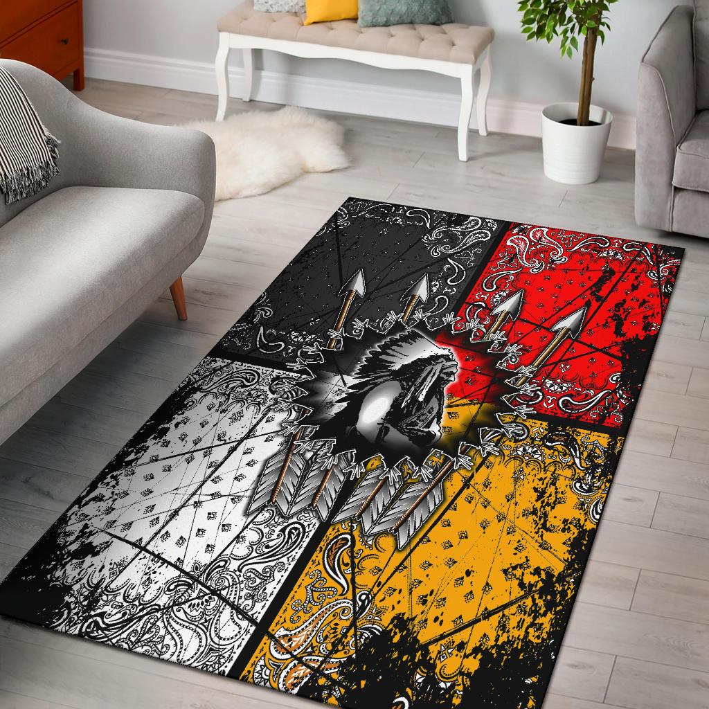 Chief Arrow Native American Design Area Rug