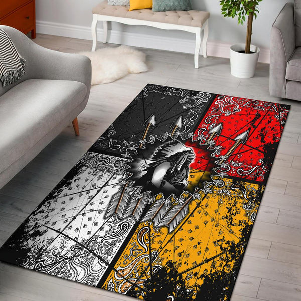 Chief Arrow Native American Design Area Rug