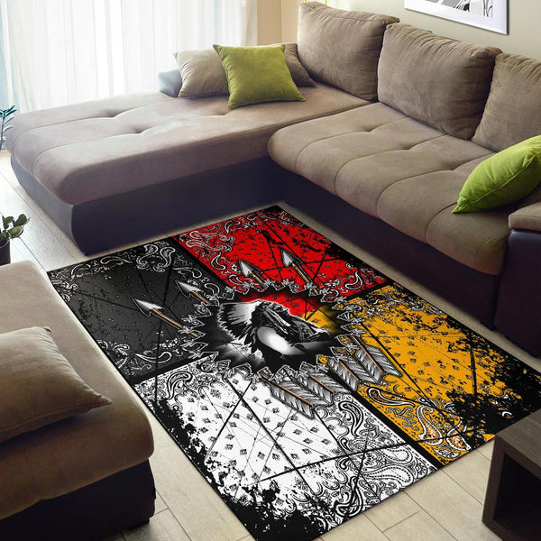Chief Arrow Native American Design Area Rug