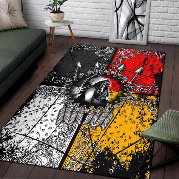 Chief Arrow Native American Design Area Rug