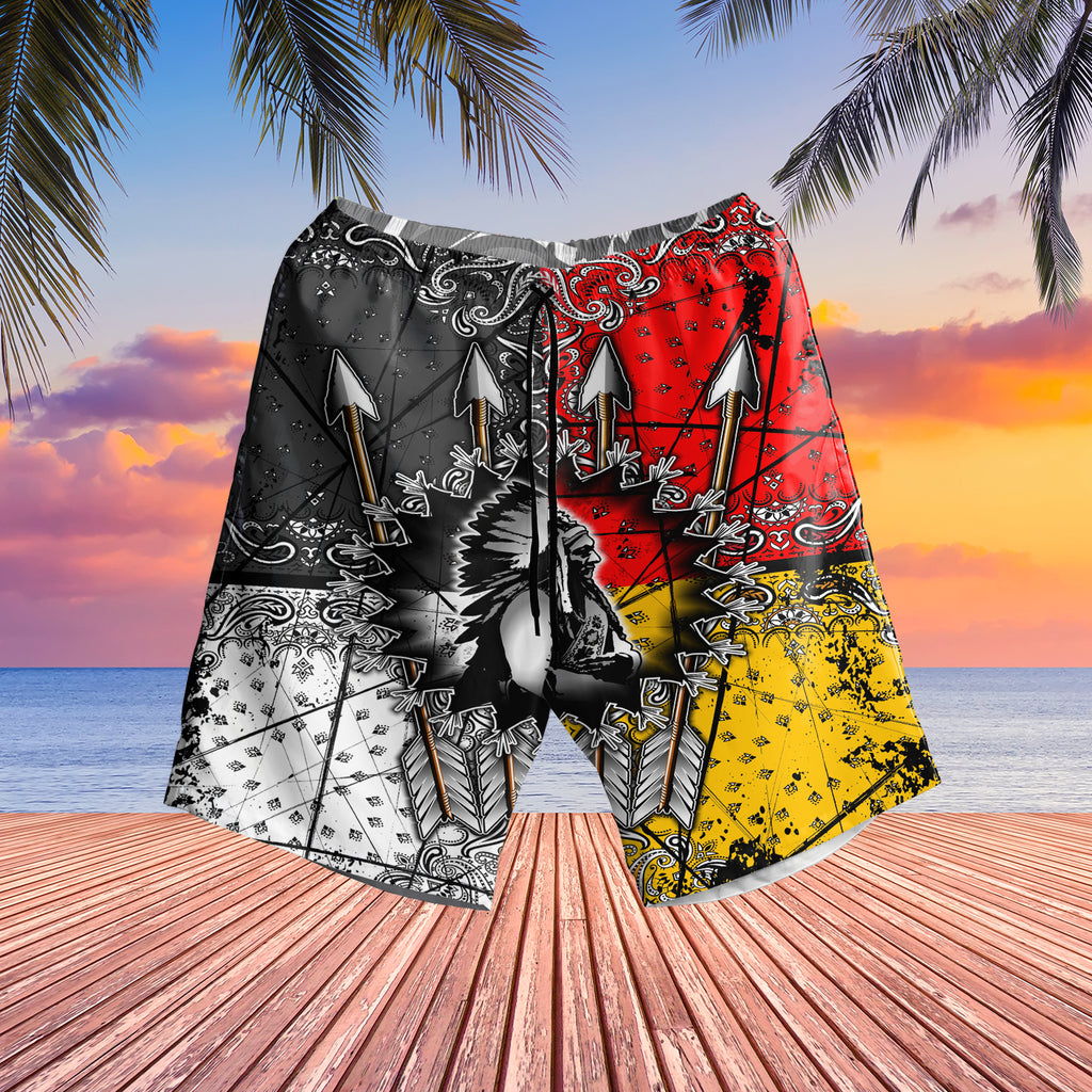 Chief Arrow Native American Hawaiian Shorts