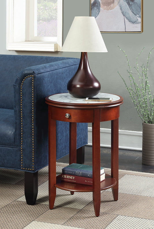 Convenience Concepts American Heritage Baldwin End Table with Drawer