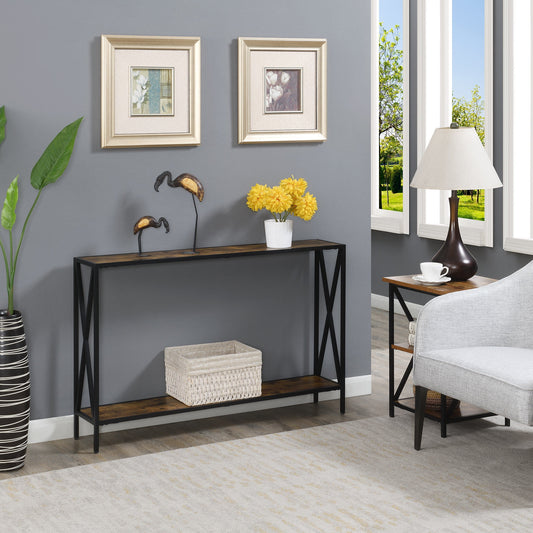 Convenience Concepts Tucson Console Table, Barnwood/Black