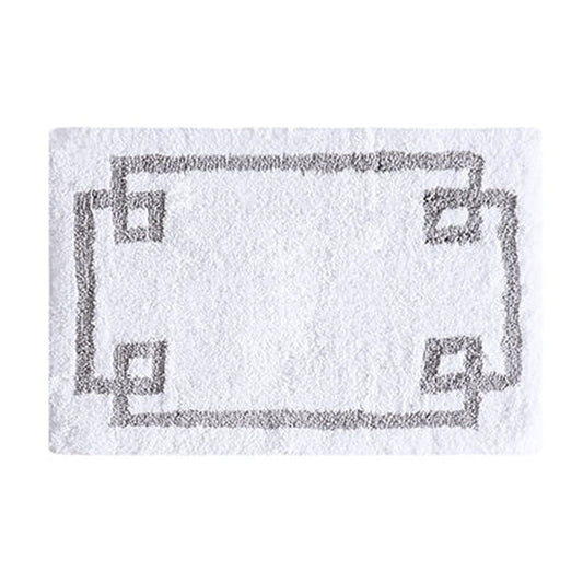 Cotton Tufted Bath Rug 20x30 Inches 100% Cotton Hotel Style Soft Bathroom Mat OEKOâ€‘TEX Certified Nonâ€‘Slip Latex Backing Machine Washable