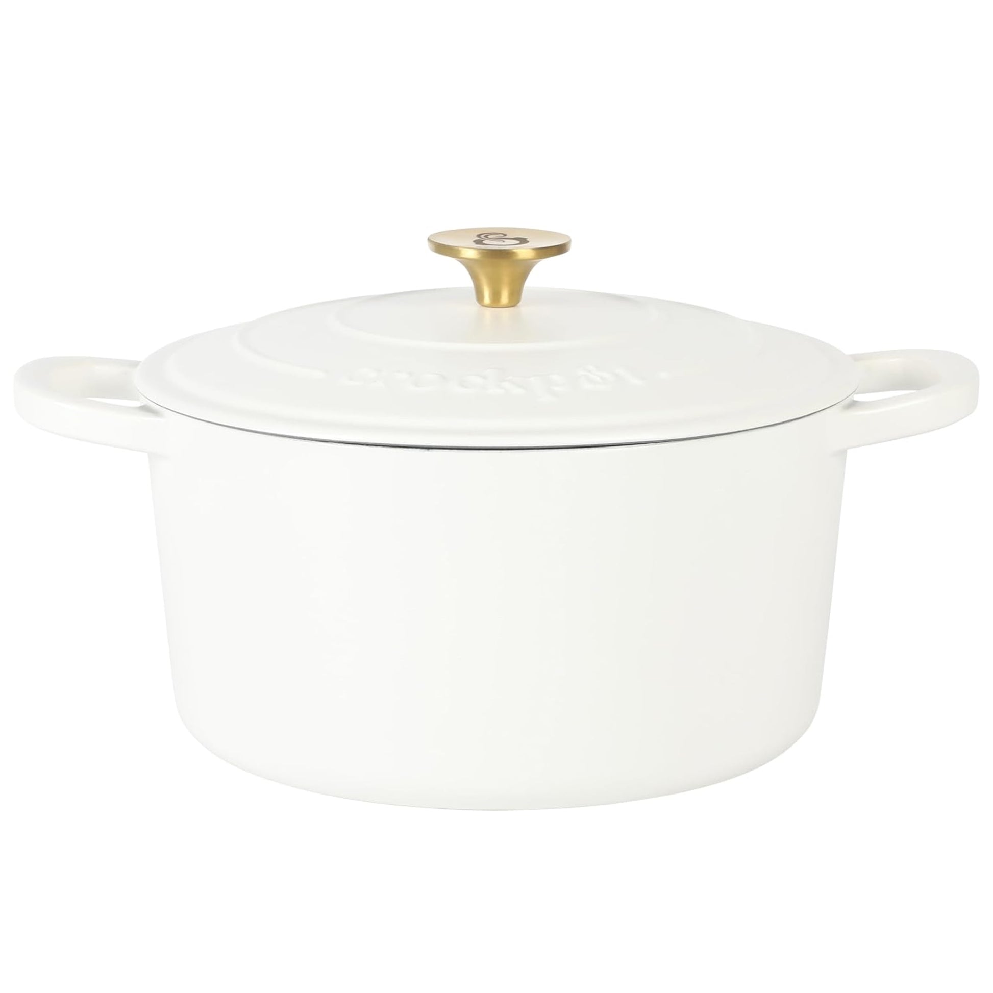 Crockpot Artisan Horno HolandÃ©s de Hierro Fundido Esmaltado de 7 Cuartos en Rosa Polvo Mate