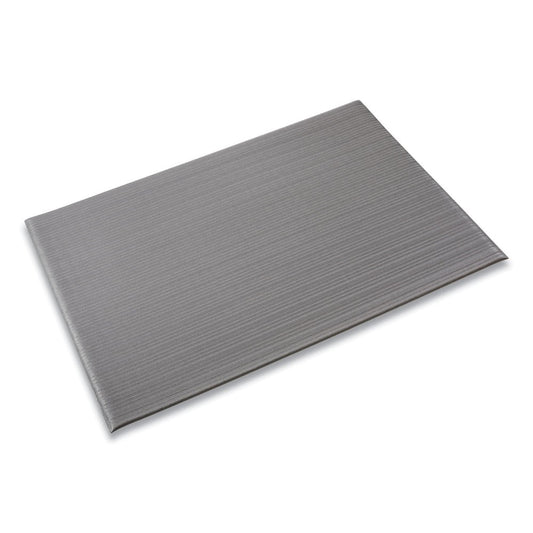 Crown Ribbed Vinyl Anti-Fatigue Mat, 24 x 36, Gray -CWNFL2436GY